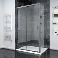 Душевой угол раздвижной прямоугольный RV055GM-15080-01-C8 1500х800х1950 Цвет профиля Оружейная сталь Стекло Прозрачное Veconi
