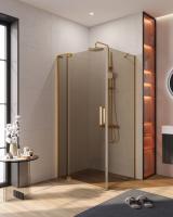 Душевой уголок прямоугольный.     SLIDER-AH-1-100-70/80-BR-BORO (700-800)x1000x1950 Cezares