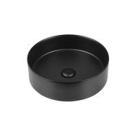 Раковина керамическая, накладная VBS-316MB матовый черный 405х405х130 VINCEA