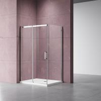 Душевой уголок квадратный/прямоугольный  Dice VSR-4D1011CL 1100x1000x2000 цвет хром стекло прозрачное Vincea