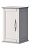 Шкафчик подвесной с одной распашной дверцей, реверсивный TIFFANY 34x32x59 Bianco opaco 54960 CEZARES